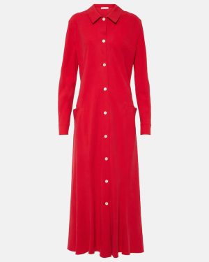 The Row Myra silk shirt dress