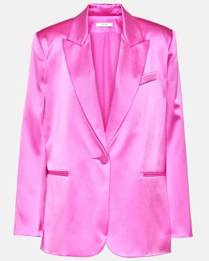 The Sei Oversized silk charmeuse blazer