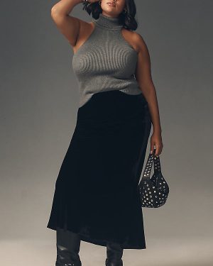 The Tilda Maxi Slip Skirt: Velvet Edition