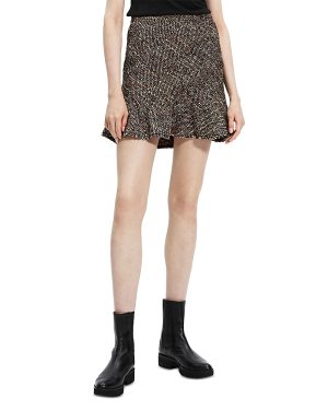 Theory Diagonal Mini Skirt
