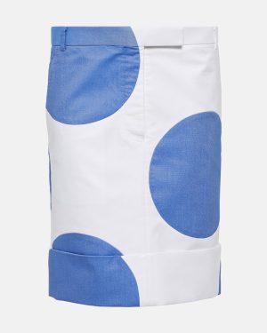 Thom Browne Polka-dot cotton mini skirt