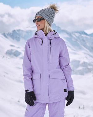 Tignes Womens Snow Jacket - Purple