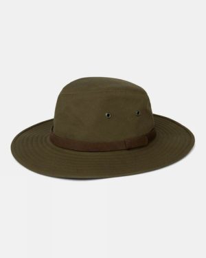 Tilley Waxed Rugged Fedora Hat - Green