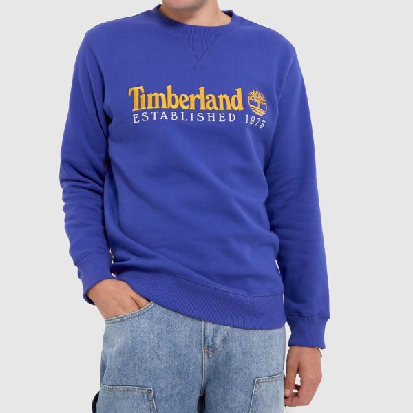 Timberland 50th Anniversary Sweatshirt in White & Blue