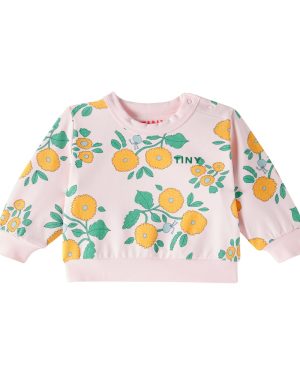 Tinycottons Baby Flowers cotton-blend jersey sweatshirt
