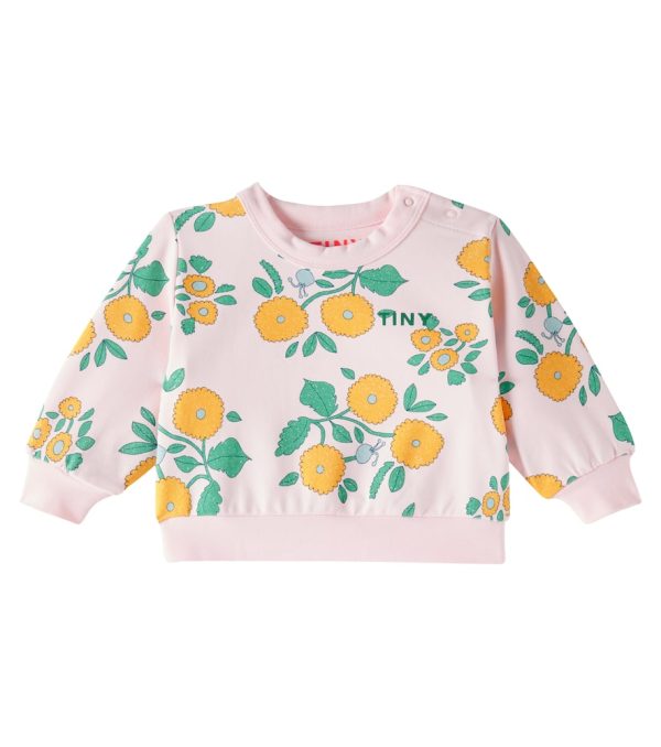 Tinycottons Baby Flowers cotton-blend jersey sweatshirt