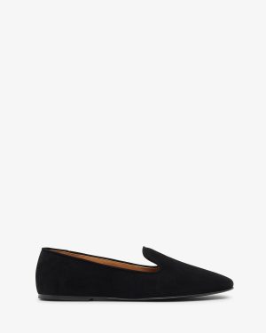 Tippi black suede loafers