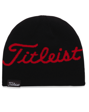 Titleist Official Lifestyle Beanie in Black/Red