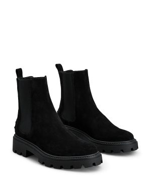 Tod's Women's Pull On Lug Chelsea Boots