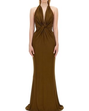 Tom Ford Knitted Stretch Jersey Criss-cross Evening Dress