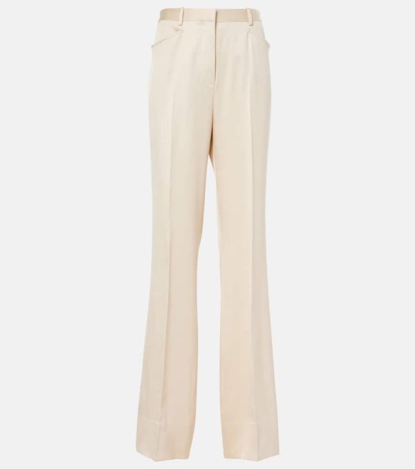 Tom Ford Silk and wool twill bootcut pants