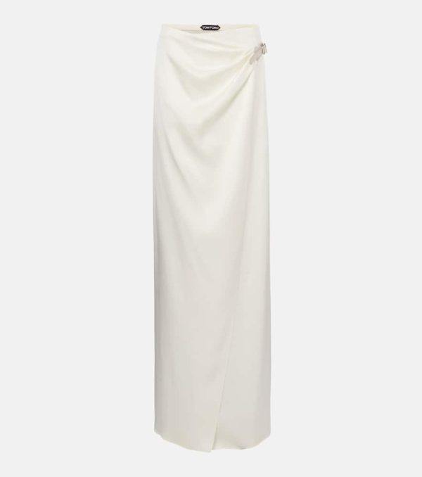 Tom Ford Silk satin wrap skirt