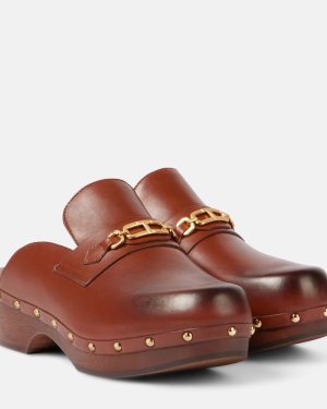 Tom Ford Whitney leather clogs