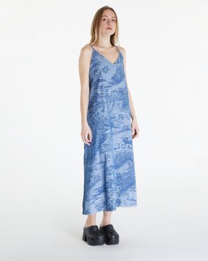Tommy Jeans Chambray Sleeveless Maxi Dress Hawaiian Denim Laser XS