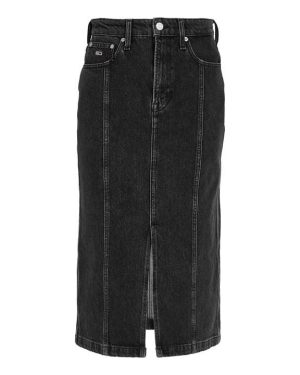 Tommy Jeans Denim Maxi Skirt - Black
