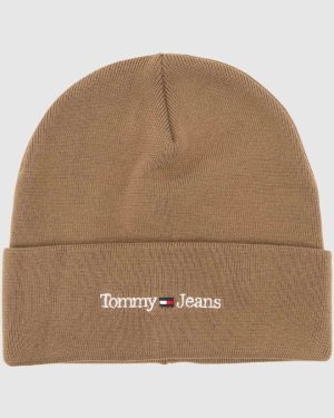 Tommy Jeans Sport Beanie in Beige, Size: OSFM
