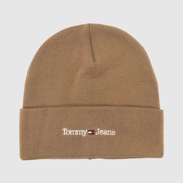 Tommy Jeans Sport Beanie in Beige, Size: OSFM
