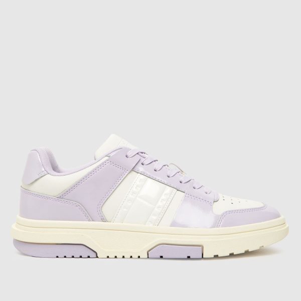 Tommy Jeans The Brooklyn Trainers in White & Purple