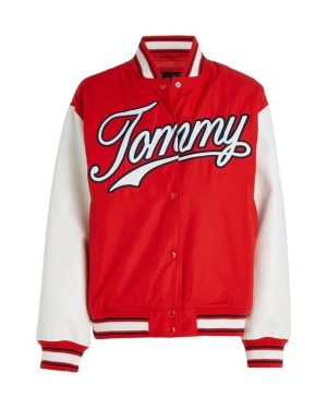 Tommy Jeans Varsity Jacket - Red
