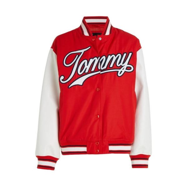 Tommy Jeans Varsity Jacket - Red