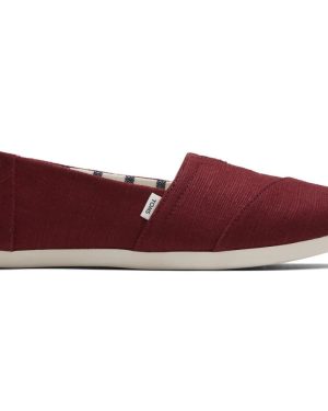 Toms Alpargata Black Cherry Womens Espadrilles Slipons Shoes