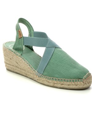 Toni Pons Ter Mint green Womens Espadrilles 1003-91 in a Plain Textile in Size 41