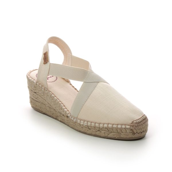 Toni Pons Ter Off White Womens Espadrilles 1003-66 in a Plain Textile in Size 42