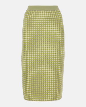 Tory Burch Knitted checked pencil skirt
