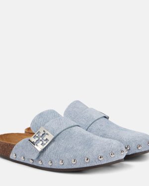 Tory Burch Mellow studded suede clogs