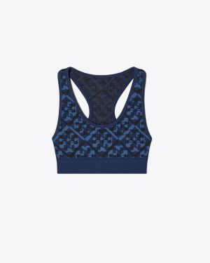 Tory Burch T Monogram Jacquard Seamless Bra