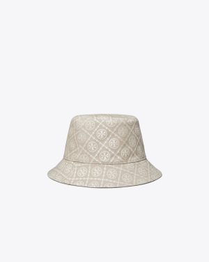 Tory Burch T-Monogram Short-Brim Bucket Hat