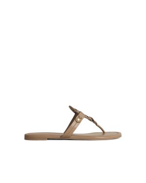 Tory Burch miller Beige Leather Flip-flops