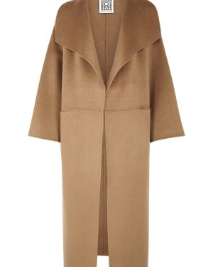 Toteme Black Wool and Cashmere-blend Coat - Camel - XS