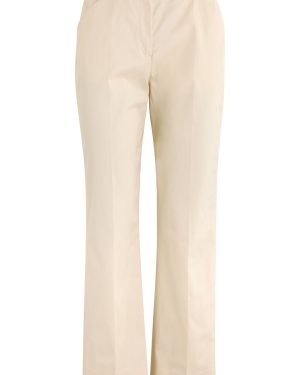 Toteme Cropped Straight-leg Satin Trousers - Ecru - 40 (UK12 / M)