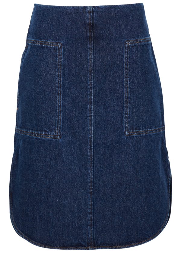 Toteme Denim Midi Skirt - Dark Blue - 12
