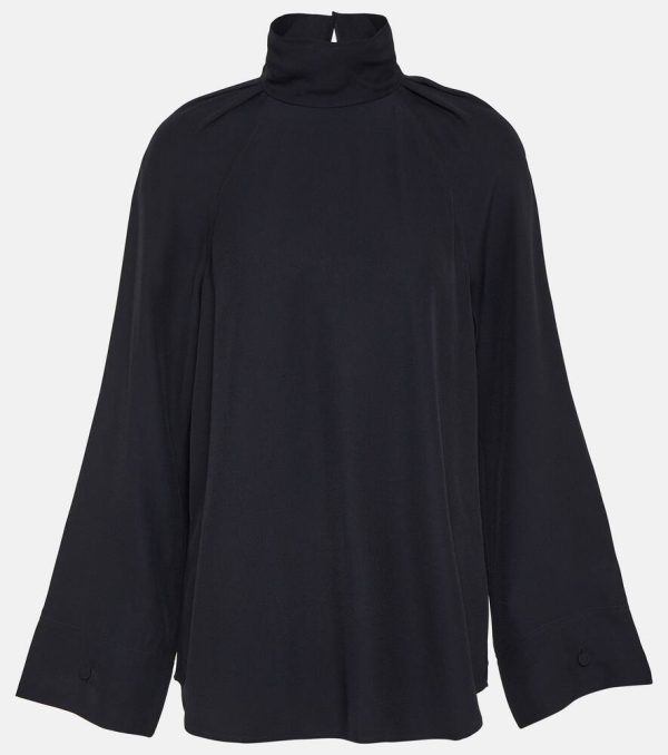 Toteme High-neck satin blouse