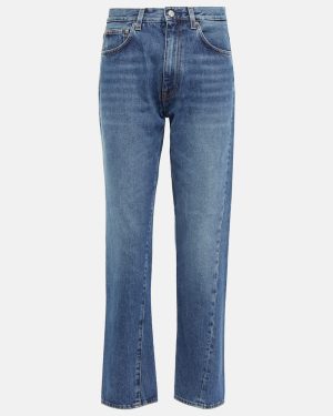 Toteme Mid-rise twisted-seam straight jeans