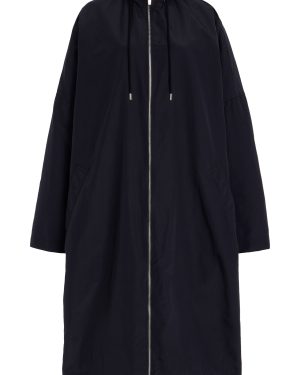 Toteme - Recycled Nylon Windbreaker Coat - Navy - FR 34 - Moda Operandi