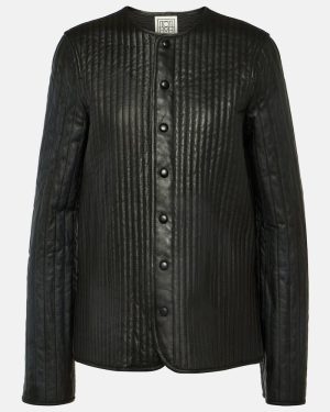 Toteme Reversible leather quilted jacket
