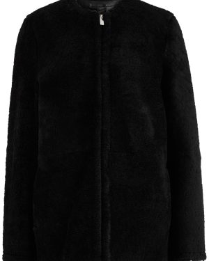 Toteme Shearling Coat - Black - 38 (UK10 / S)