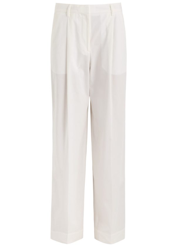 Toteme Straight-leg Cotton Trousers - White - 36 (UK8 / S)