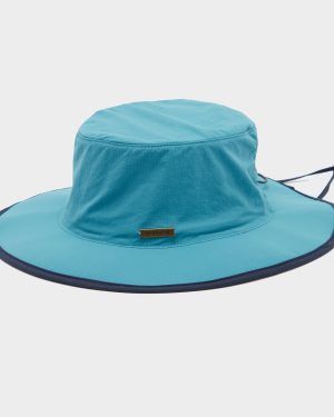 Trekmates Women's Wide Brim Sonoran Hat, Blue