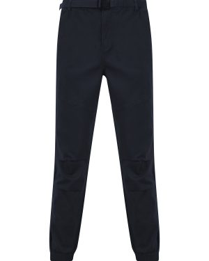 Trousers Mauro Stretch Cotton Twill Cuffed Cargo Jogger Pants in Sky Captain Navy / L - Tokyo Laundry