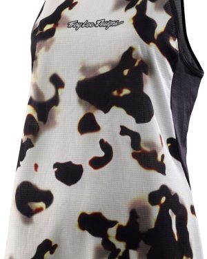 Troy Lee Designs Luxe Tortoise Cream Ladies Bicycle Tank Top, black-beige, Size XL for Women