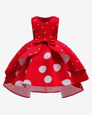Tunic Dress For Christmas Polyester Fiber Red Christmas Holidays Party Dress