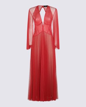 TwinSet Red Maxi Dress