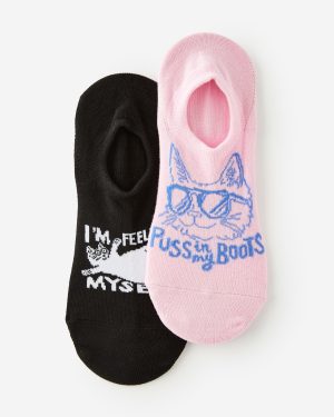Typo - I Can T Believe It S Not A Sock Sock 2 Pk - Puss in my boots (s/m)