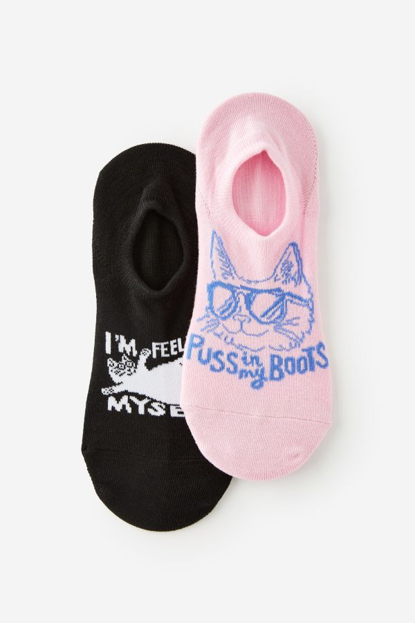 Typo - I Can T Believe It S Not A Sock Sock 2 Pk - Puss in my boots (s/m)