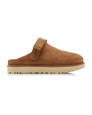 UGG - Goldenstar Suede Clogs - Brown - US 6 - Moda Operandi