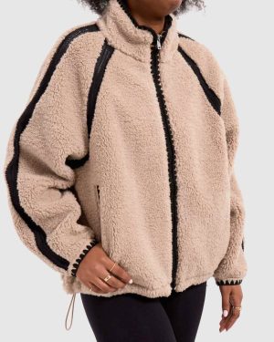UGG Nikia Crochet Jacket in Beige
